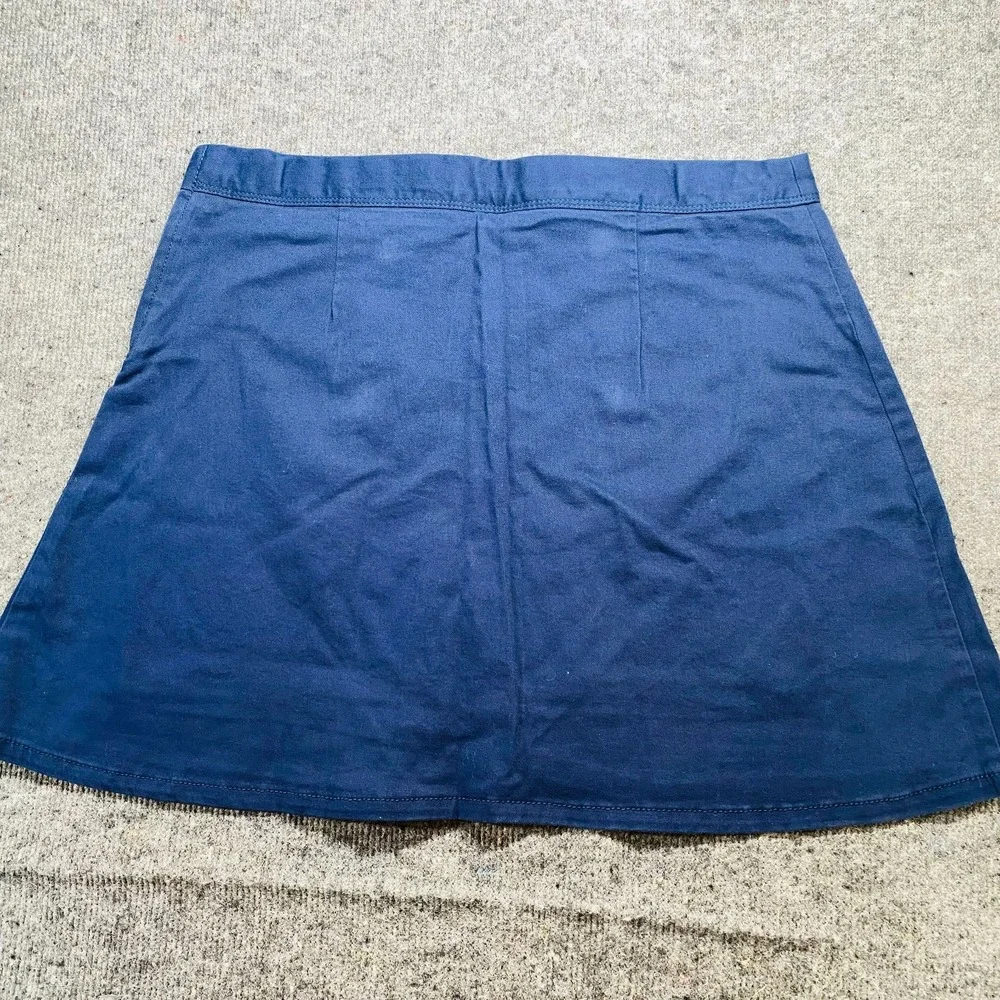 The Children's Place Girls Size 18 Plus Blue School Uniform Skort Pleated Zip
